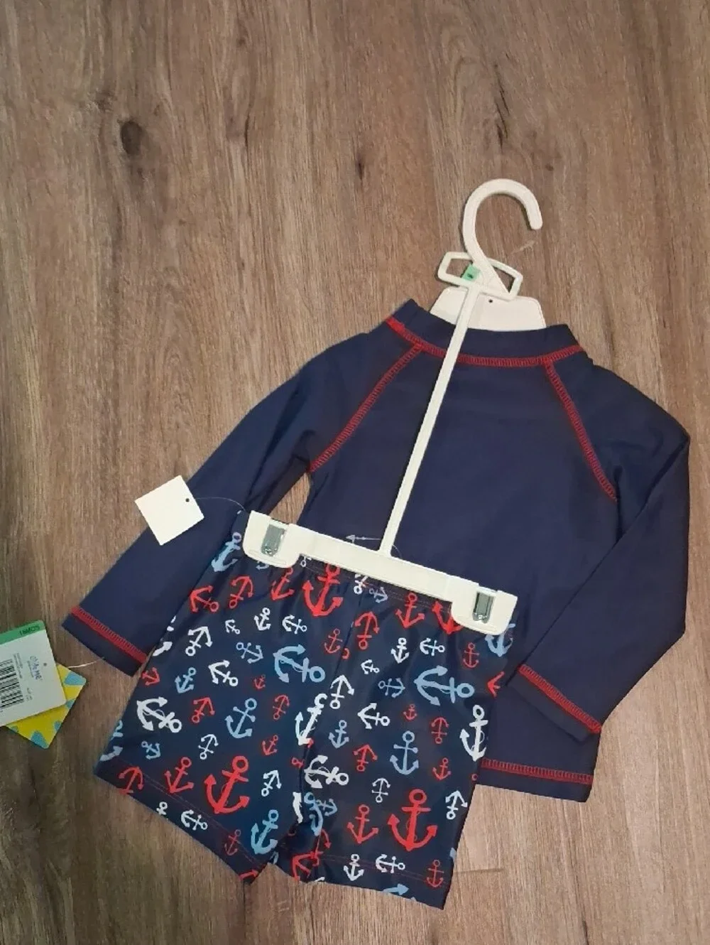 Nwt 4 Boy Outfits Tommy Bahamas, New Balance, Little Me And 7 For All Man Kind